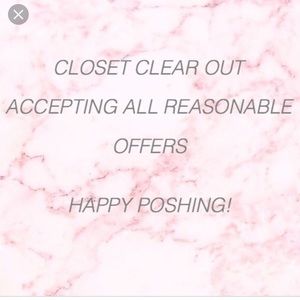 Closet clear out!